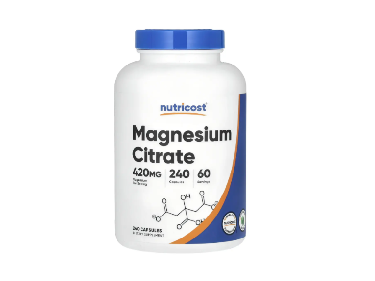 Nutricost Citrato de Magnesio | 240 Cápsulas