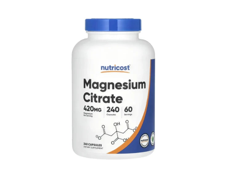 Nutricost Citrato de Magnesio | 240 Cápsulas - imagen 3