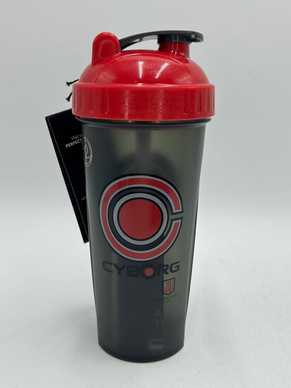Performa Cyborg Shaker | Negro con Rojo | 800 ml