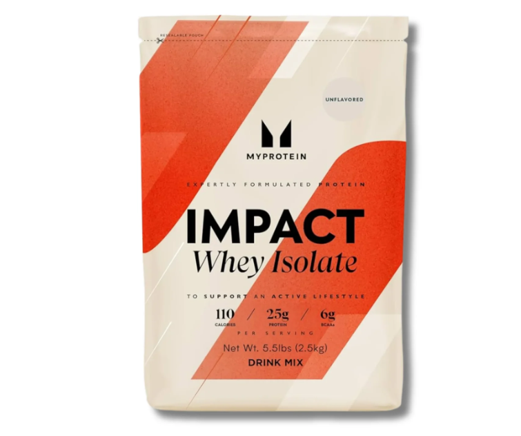 MyProtein Impact Whey Isolate | 5.5 lb | 86 Servicios