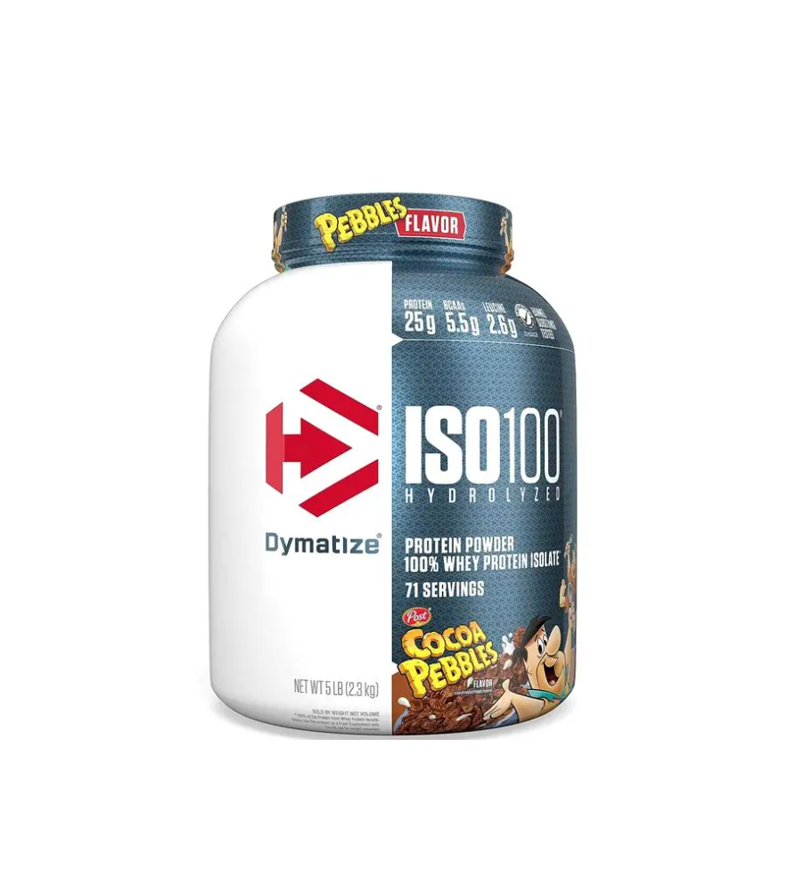 ISO100 5 LB DYMATIZE -- Proteína Muscular Rápida y Eficaz para Crecimiento Muscular sin Lactosa y Grasa