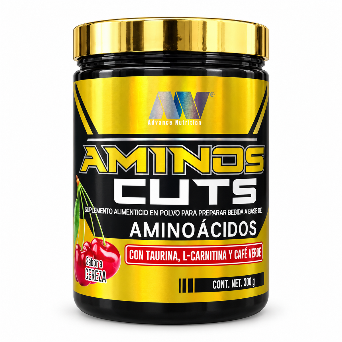 Advance Nutrition Amino Cuts | 30 Servicios | Cereza