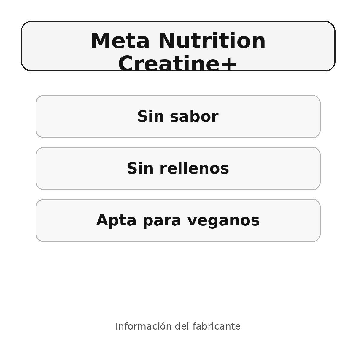 Meta Nutrition Creatine+ - características