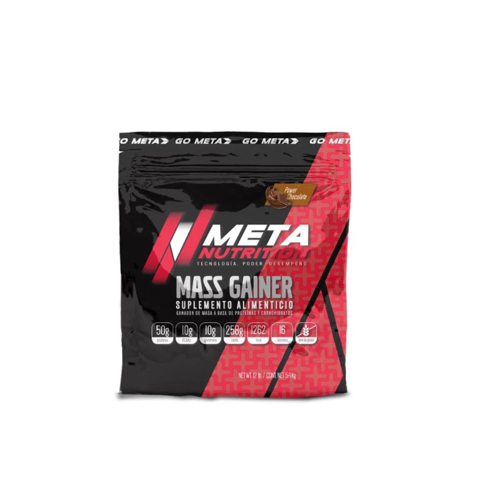 Meta Nutrition Mass Gainer 12 lb - portada cuadrada