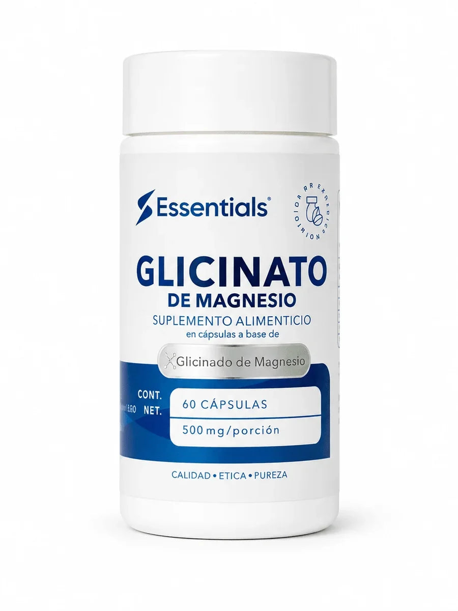 Essentials Glicinato de Magnesio 500 mg 60 cápsulas - imagen 3
