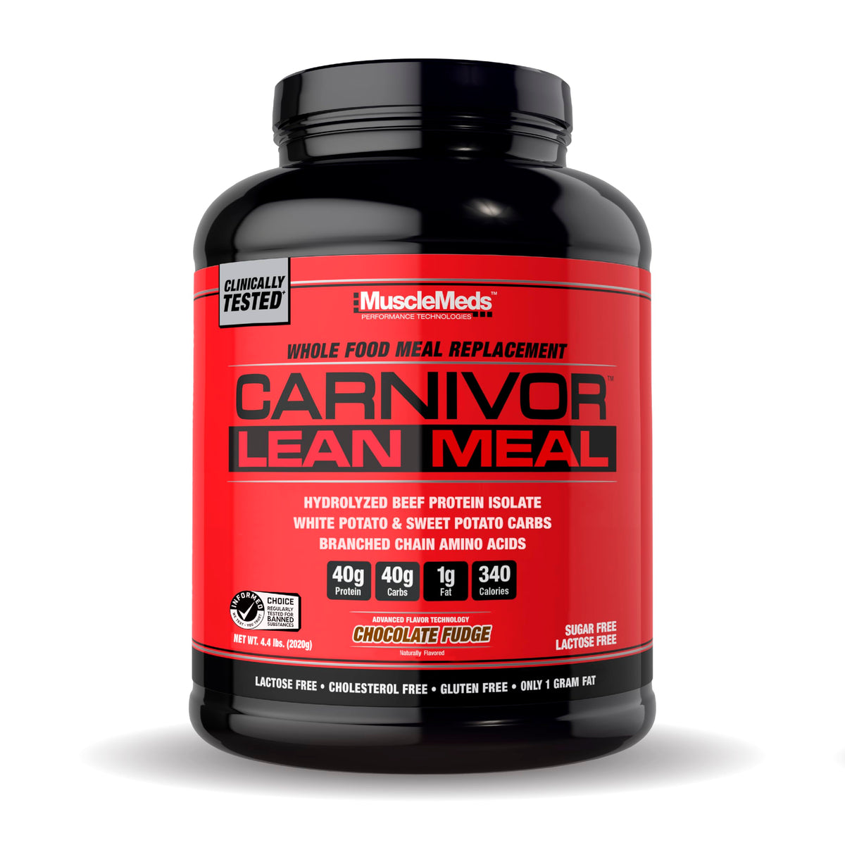 Carnivor Lean Meal 4 lb Chocolate Fudge - frente