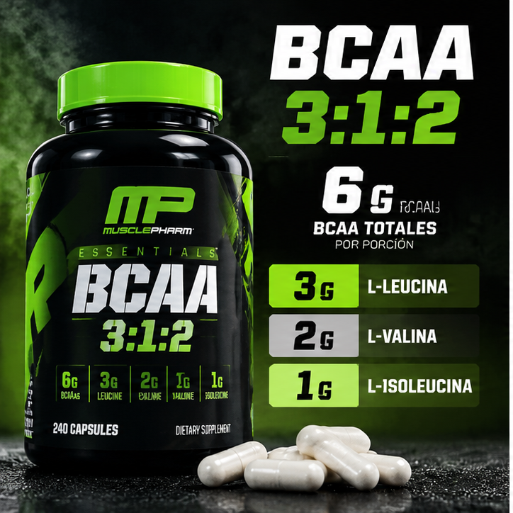MusclePharm BCAA 3:1:2 - proporción de aminoácidos