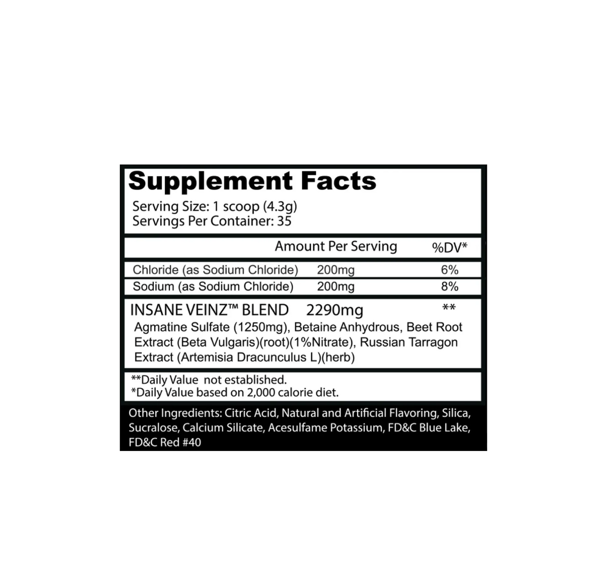 Insane Labz Veinz Red | 35 Servicios