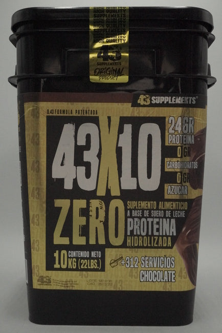 43 Zero Protein Micronized Cubeta 10 kg | 312 Porciones