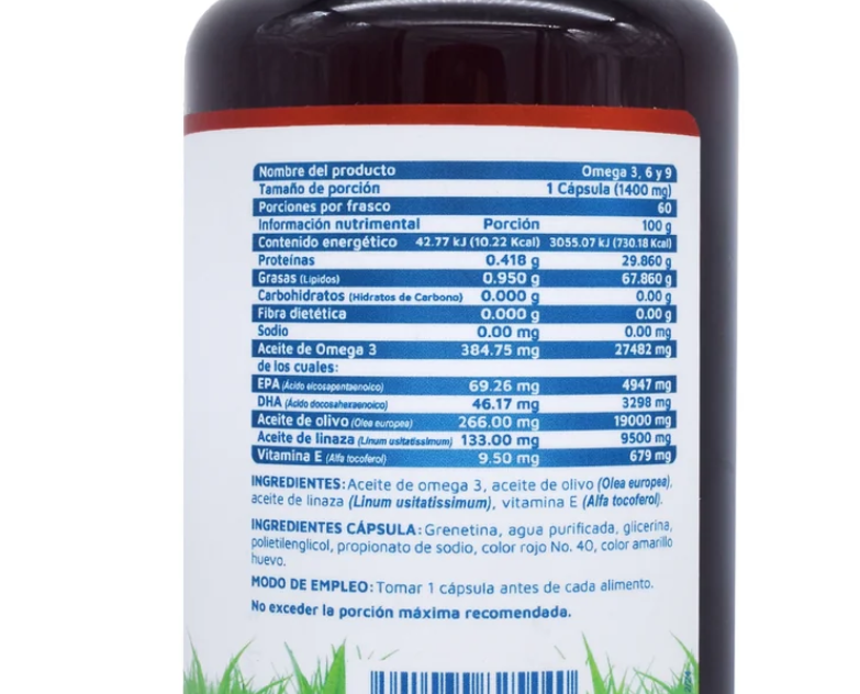 Vidanat Omega 3 + 6 + 9 | 60 Cápsulas