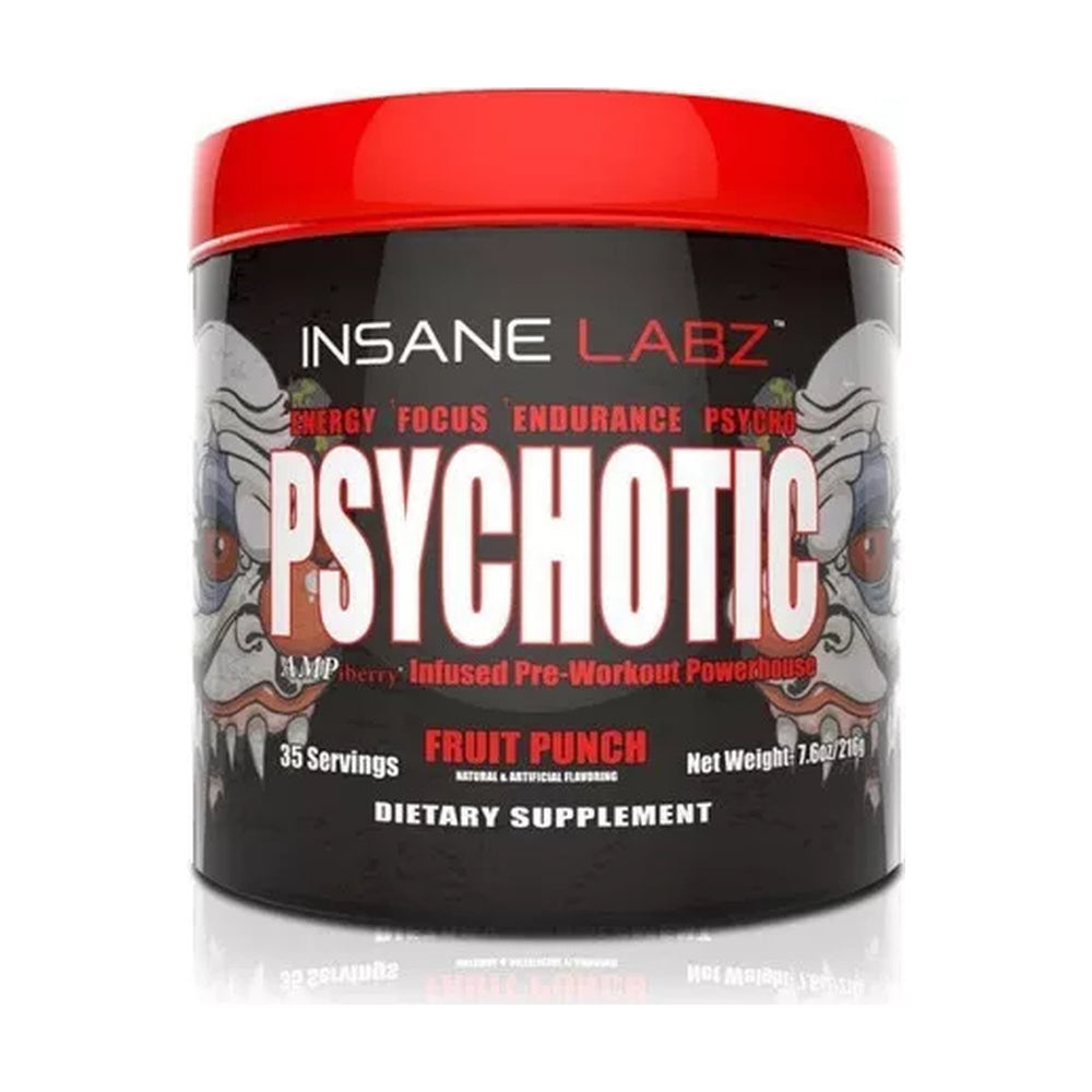 PSYCHOTIC ROJO 35 SERVICIOS INSANE LABZ Suplemento Pre Entreno Ultra Potente para Rendimiento Físico y Energía Máxima — imagen principal normalizada