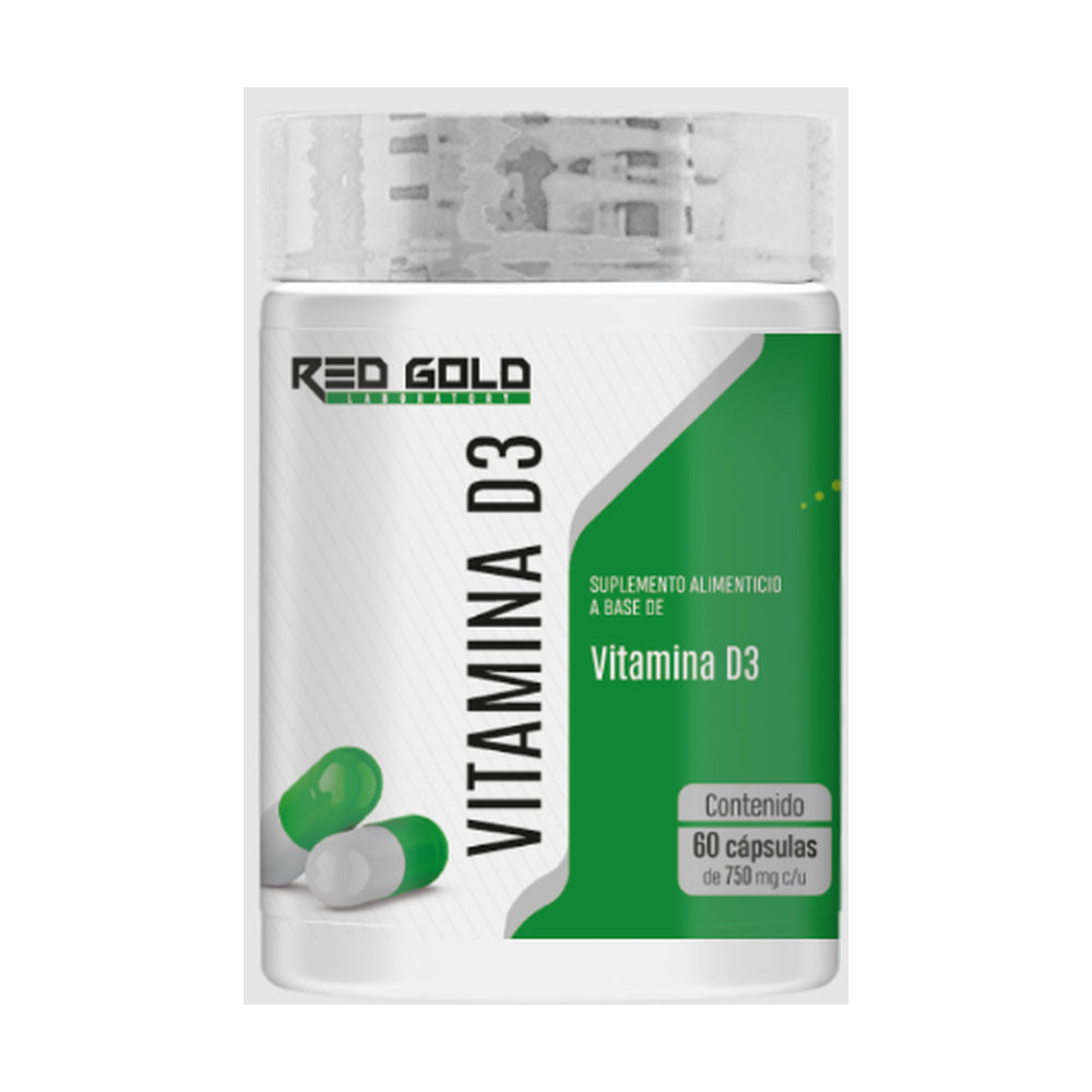 RedGold Naturals Vitamina D3 | 60 Cápsulas — imagen principal normalizada