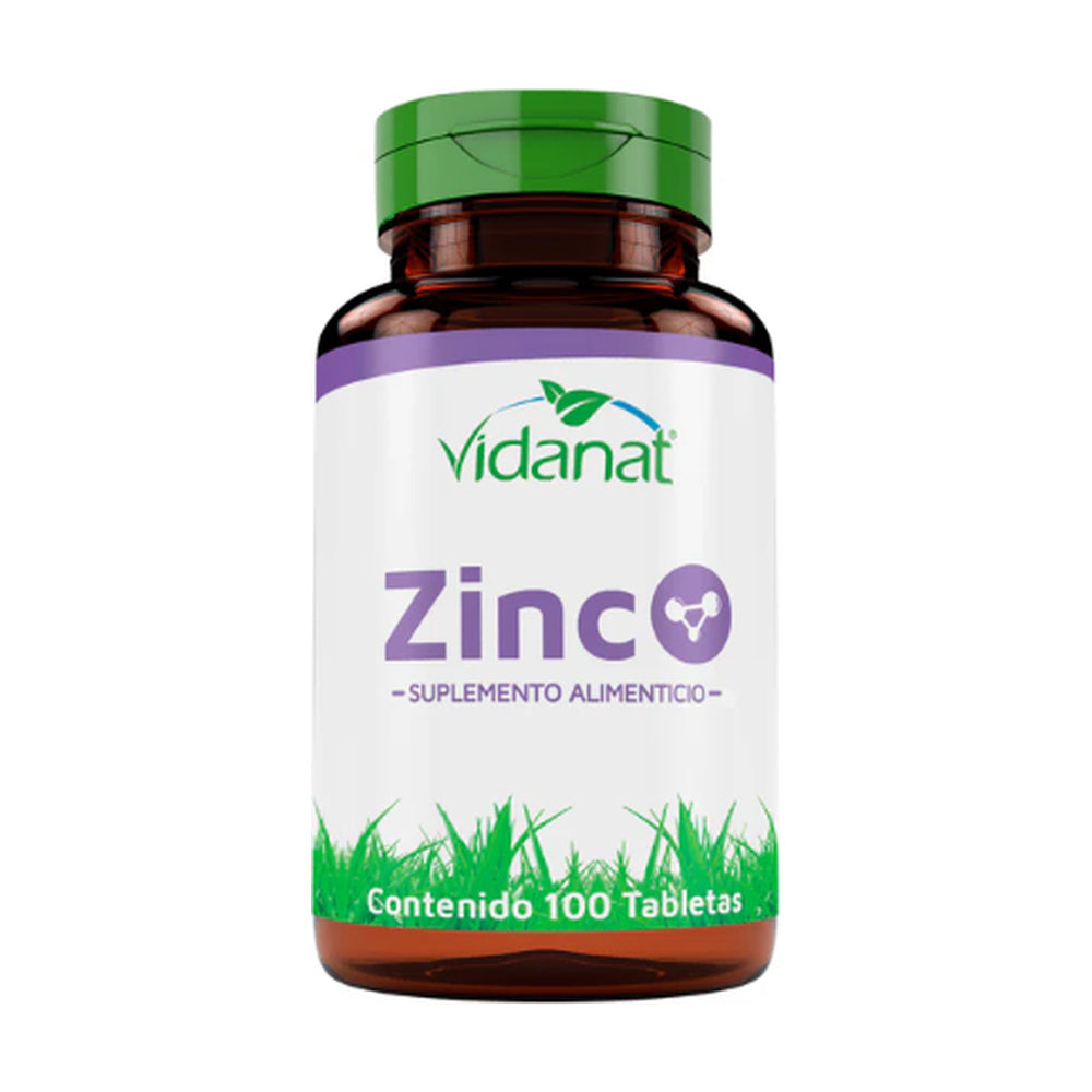 Vidanat Zinc | 100 Tabletas | Zinc Bioplex — imagen principal normalizada