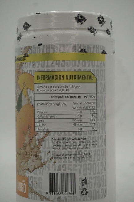 43 Creatina | 100 Servicios | Mango y Manzana