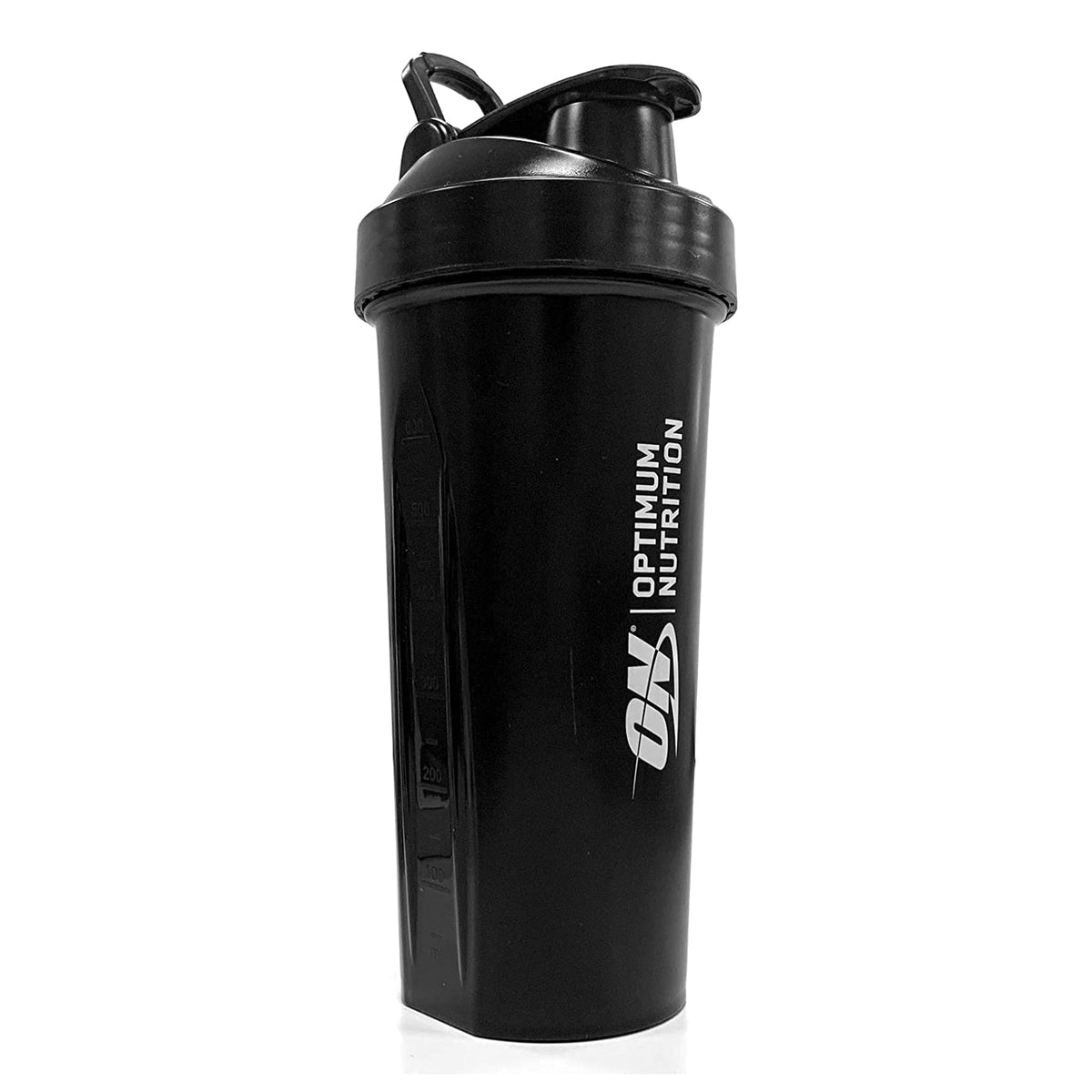 Optimum Nutrition Shaker negro 28 oz 828 ml - lateral