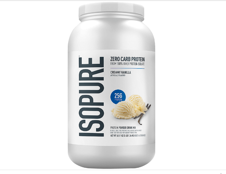 ISOPURE 3 LB 44 SERV ZERO CARB -- Proteína de Suero 100% Pura sin Lactosa y Grasa Enriquecida con Glutamina