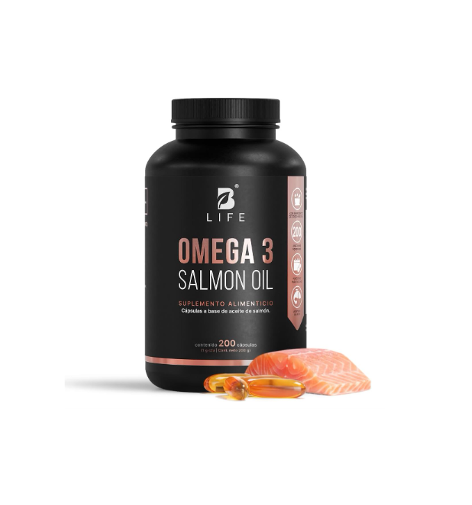 B Life Omega 3 Salmon Oil | 1000 mg | 180 Cápsulas