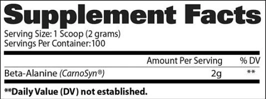 GAT Sport Beta-Alanine | 2 g | 100 Servicios