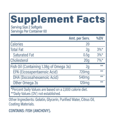 Revive Omega 3 | 120 Softgels