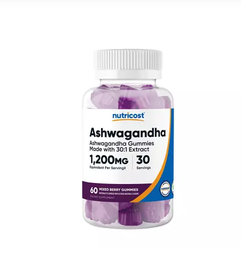 Nutricost Ashwagandha Gummies | 1200 mg | 60 Gomitas | 30 Servicios