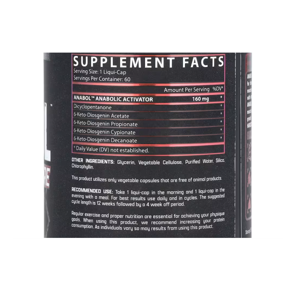 Nutrex Research Anabol Hardcore | 60 Cápsulas