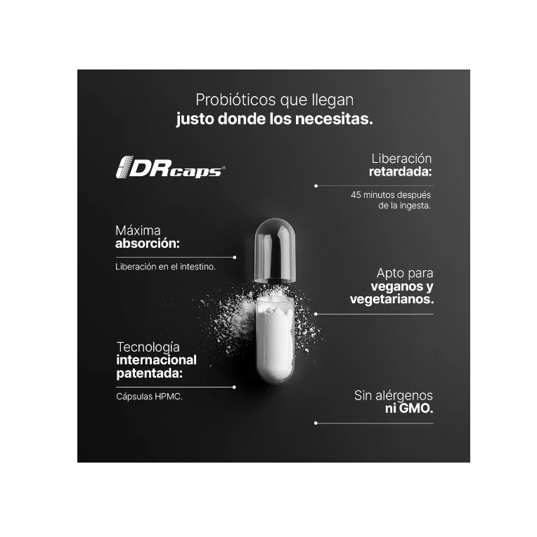 B Life Probióticos 80 Billion | 550 mg | 60 Cápsulas