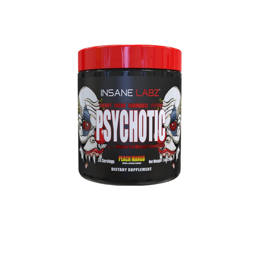 PSYCHOTIC ROJO 35 SERVICIOS INSANE LABZ Suplemento Pre Entreno Ultra Potente para Rendimiento Físico y Energía Máxima