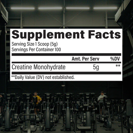 RAW Nutrition Creatine Monohydrate | 500 g | 100 Servicios