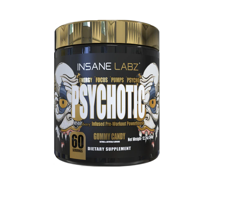 PSYCHOTIC GOLD 60 SERV -- Preentreno en polvo formulado para adultos físicamente activos que buscan complementar su rutina antes de sesiones de entrenamiento.
