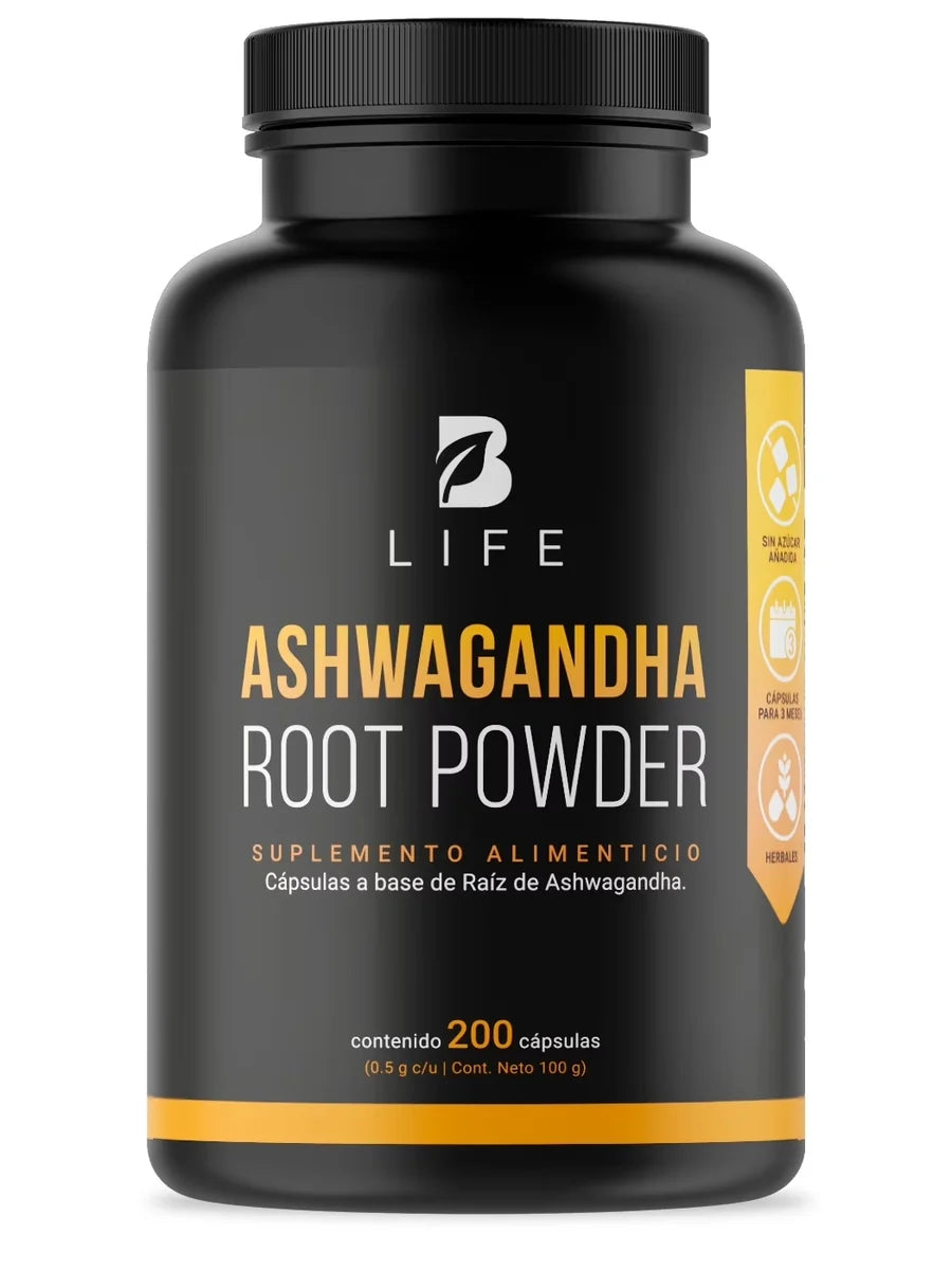 B Life Ashwagandha 500 mg 200 cápsulas - imagen 3