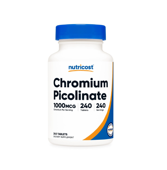 Nutricost Chromium Picolinate | 1000 mcg | 240 Cápsulas