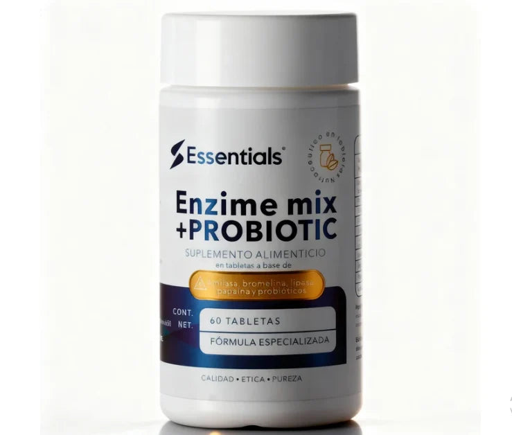 Essentials Enzime Mix + Probiotic | 60 Tabletas | Enzimas + Probióticos - imagen 4
