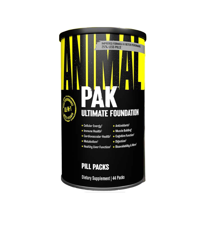 Animal Pak Multivitamínico | 44 Packs | Vitaminas y Minerales