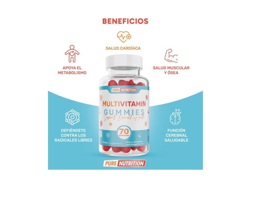 Pure Nutrition Multivitamin | 70 Gomitas