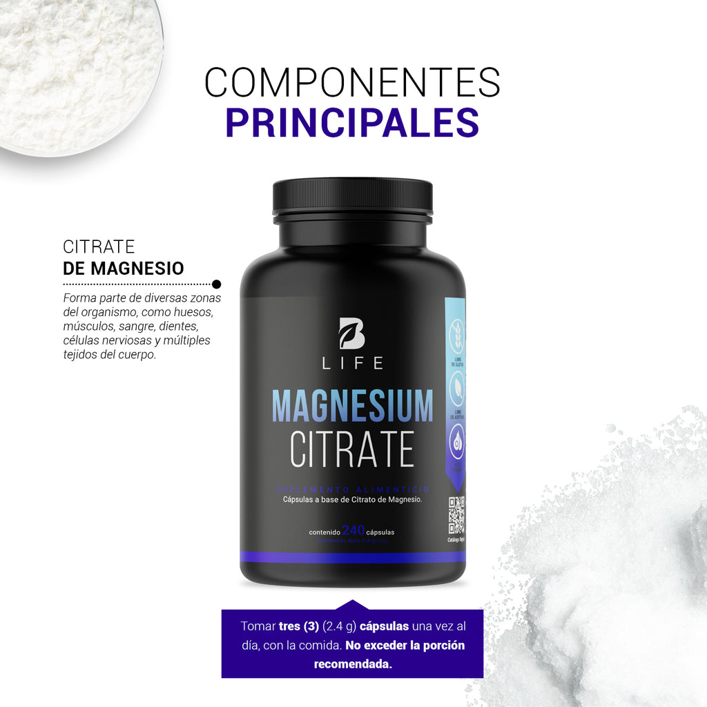 B Life Citrato de Magnesio - imagen informativa