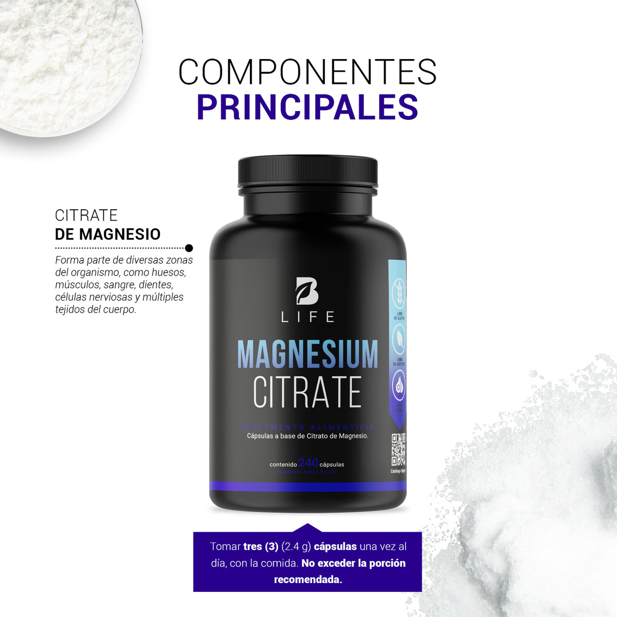 B Life Citrato de Magnesio - imagen informativa
