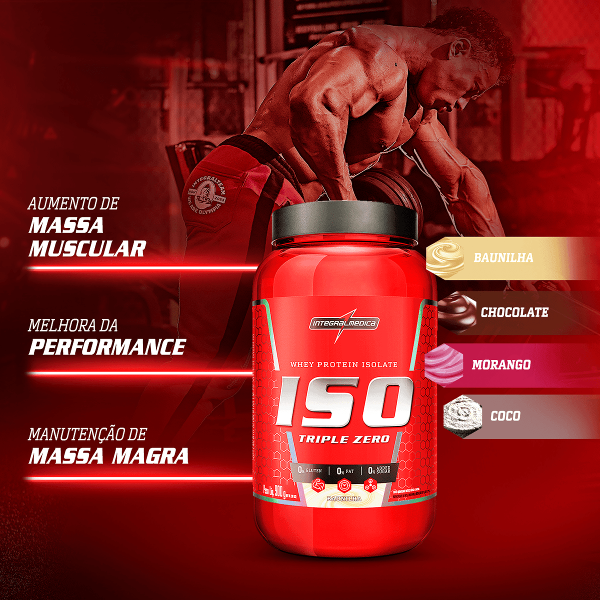 Integralmédica ISO Triple Zero 900 g - diseño de producto