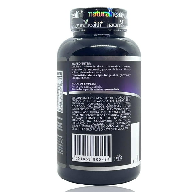 Natural Health Chromium 400 - reverso