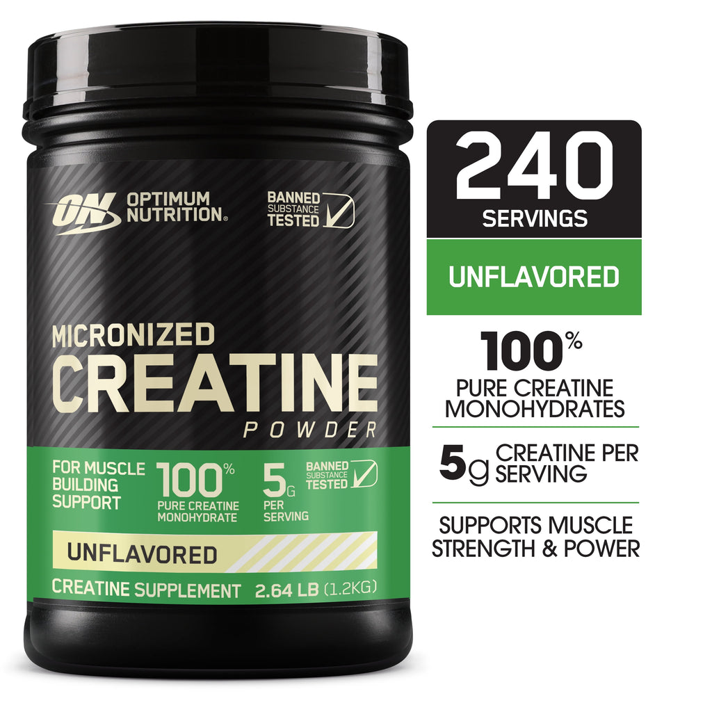 Optimum Nutrition Creatine 240 servicios - frente