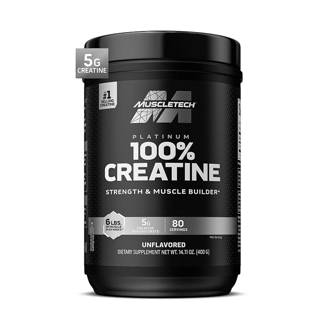 MuscleTech Platinum Creatine 80 servicios - frente