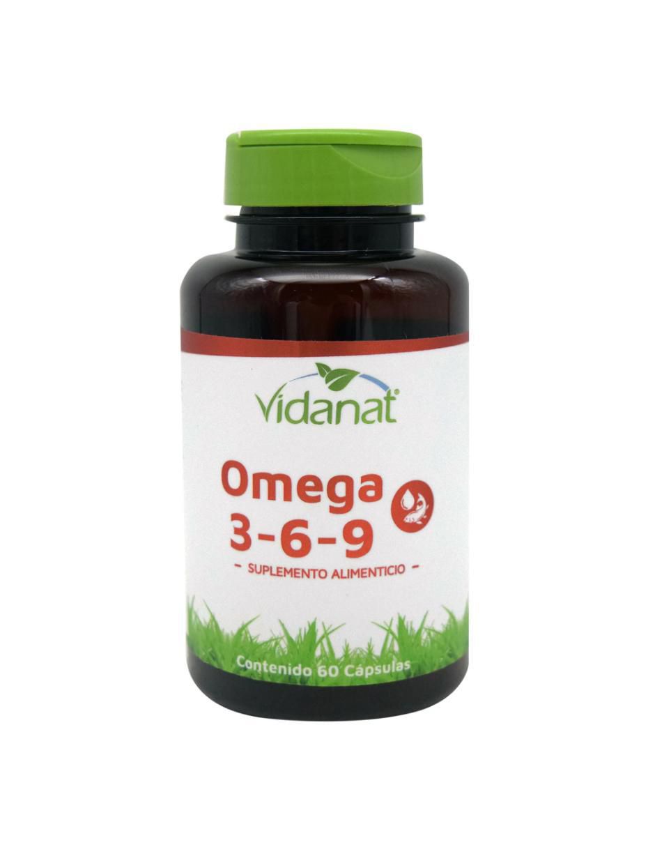 Vidanat Omega 3-6-9 60 cápsulas - presentación