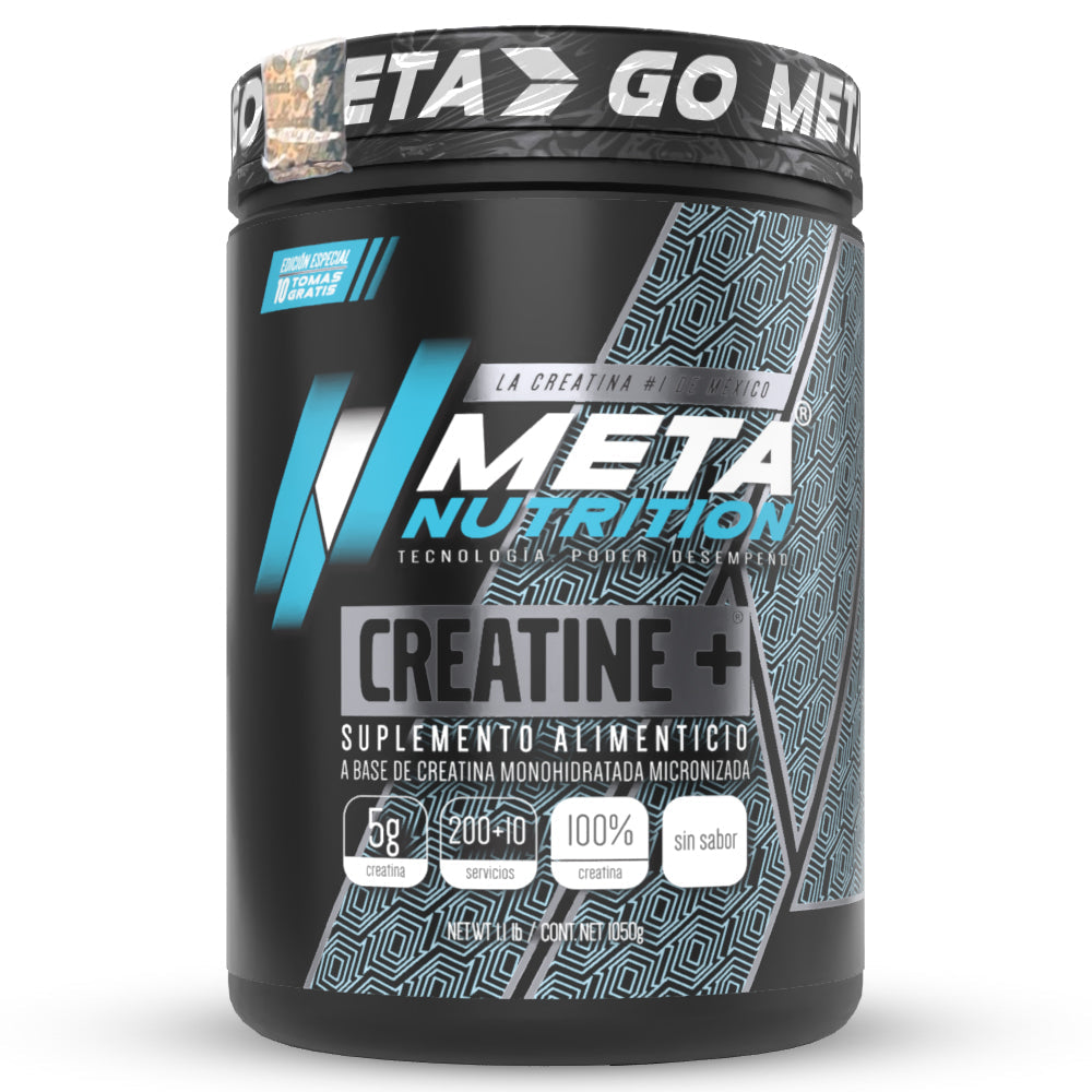 Meta Nutrition Creatine+ 1 kg 210 servicios - frente