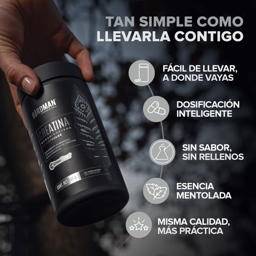 Birdman Creatina 250 cápsulas - características
