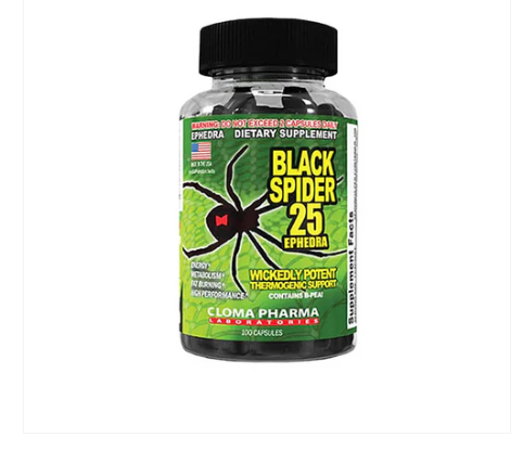 Cloma Pharma Black Spider | 100 Cápsulas | Fórmula Estimulante - imagen 4