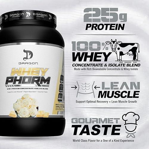 Dragon Pharma Wheyphorm White Chocolate Vanilla 2 lb - características