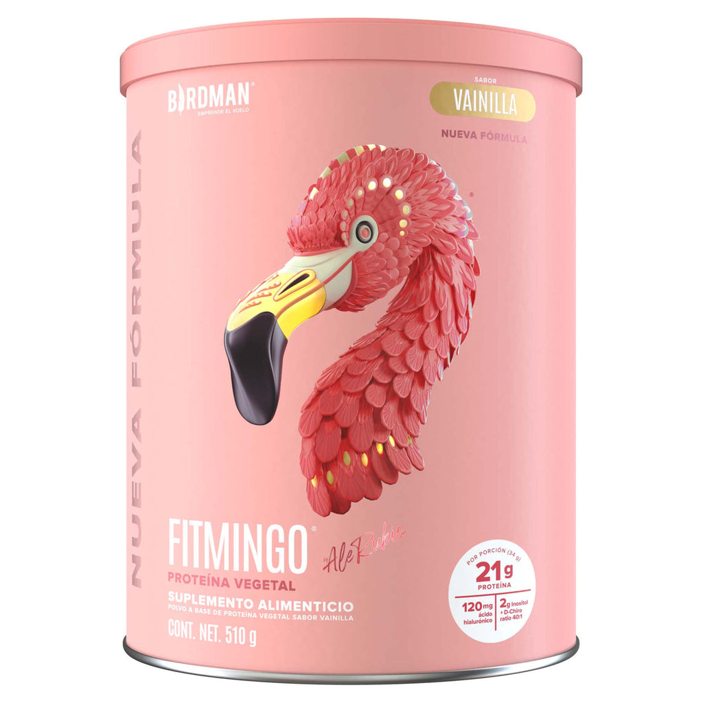 Birdman Fitmingo Vainilla 510 g nueva fórmula - frontal