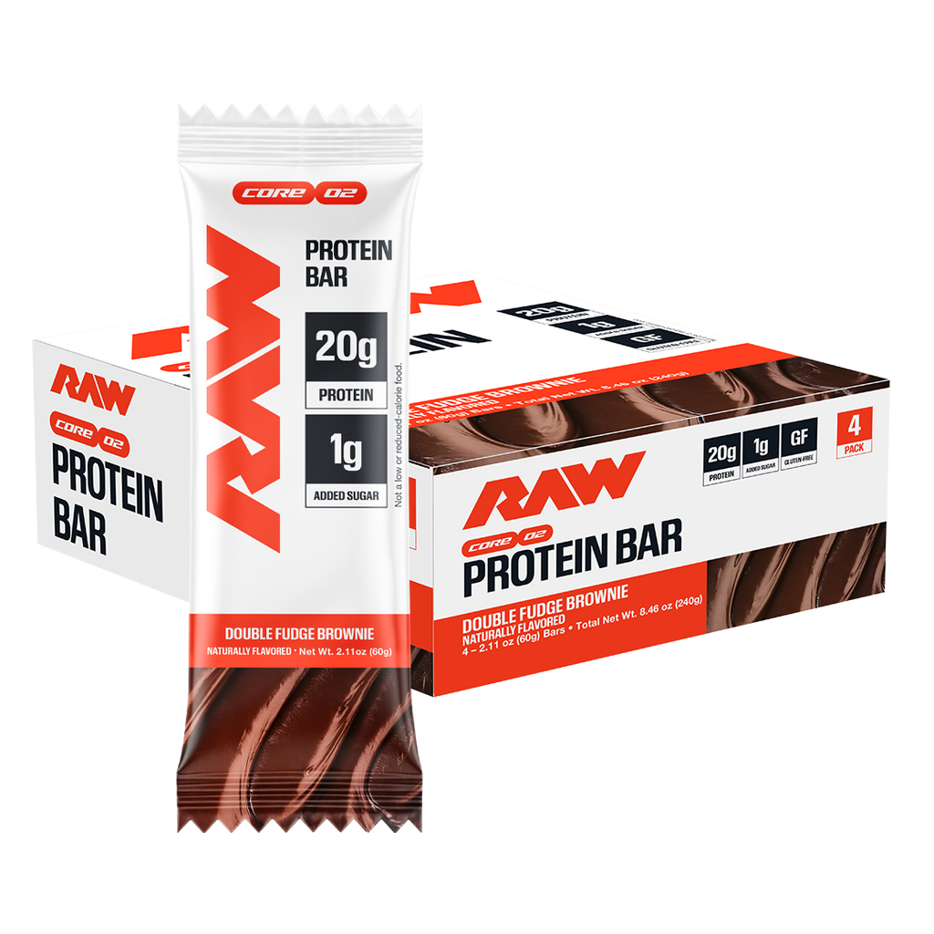 RAW Protein Bar Double Fudge Brownie - presentación