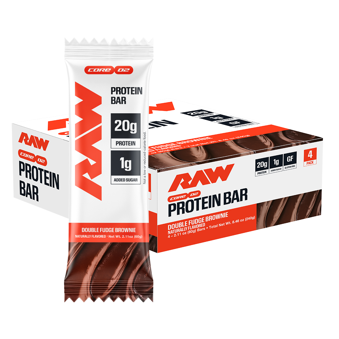 RAW Protein Bar Double Fudge Brownie - presentación