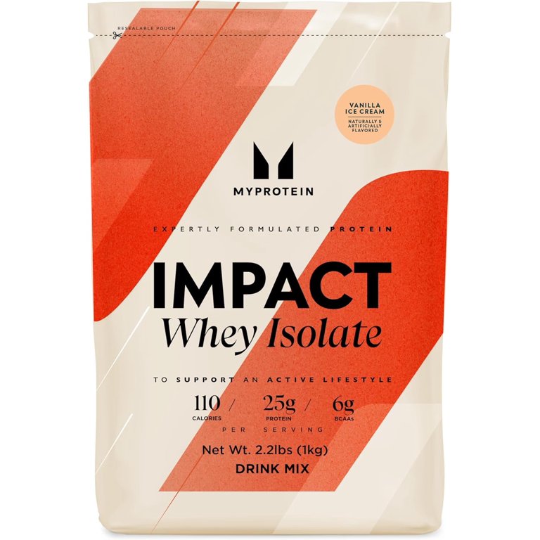 MyProtein Impact Whey Isolate Vanilla Ice Cream 2.2 lb - frontal