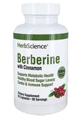 HerbScience Berberine with Cinnamon 60 cápsulas